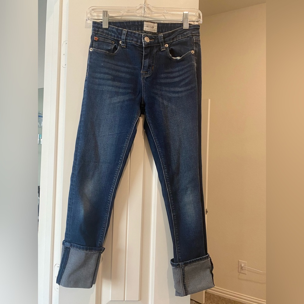 YOUTH Hudson Dark Denim Cuffed Sz 16 Jeans